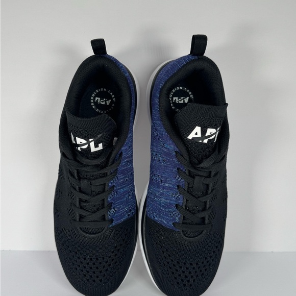 APL Techloom Pro Black Blue Knit Sneakers Men's Size 8 - Picture 8 of 9